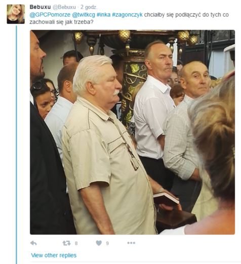 Wałęsa tłumaczy swój strój na pogrzebie Inki. Zdradza czemu wyszedł z kościoła