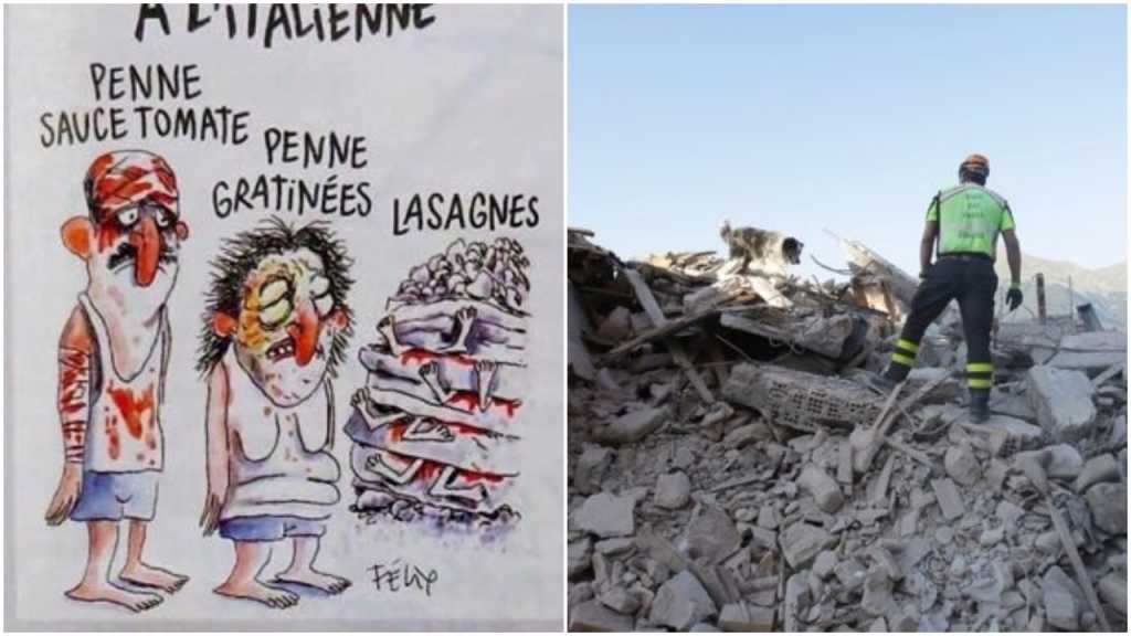 Charlie Hebdo znów szokuje. Magazyn naśmiewa się z ofiar trzęsienia ziemi we Włoszech