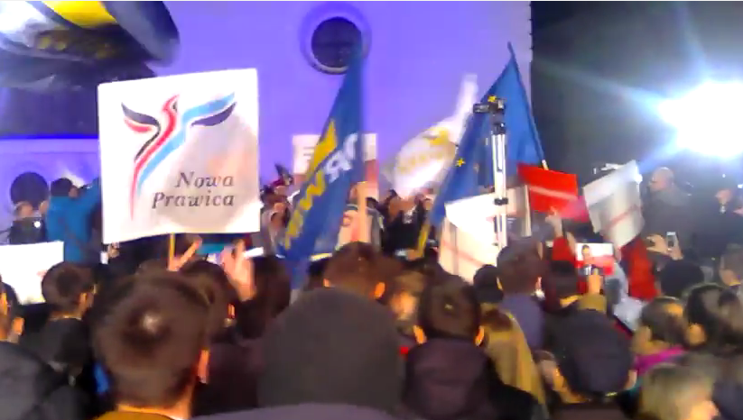 Prawica zdominowała spotkanie z prezydentem. Gwizdali i przeszkadzali