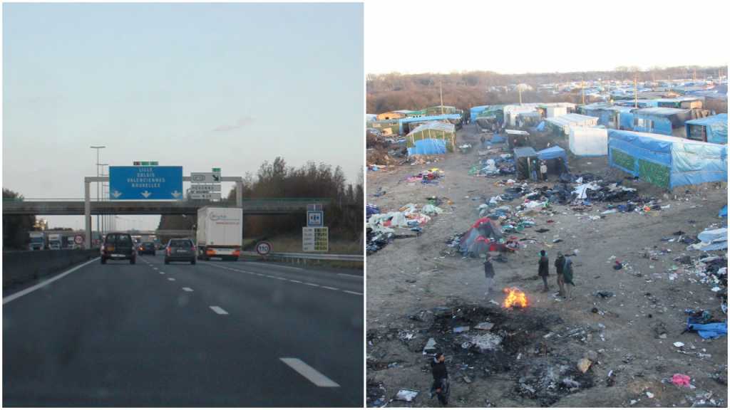 Protesty i blokada autostrady w Calais