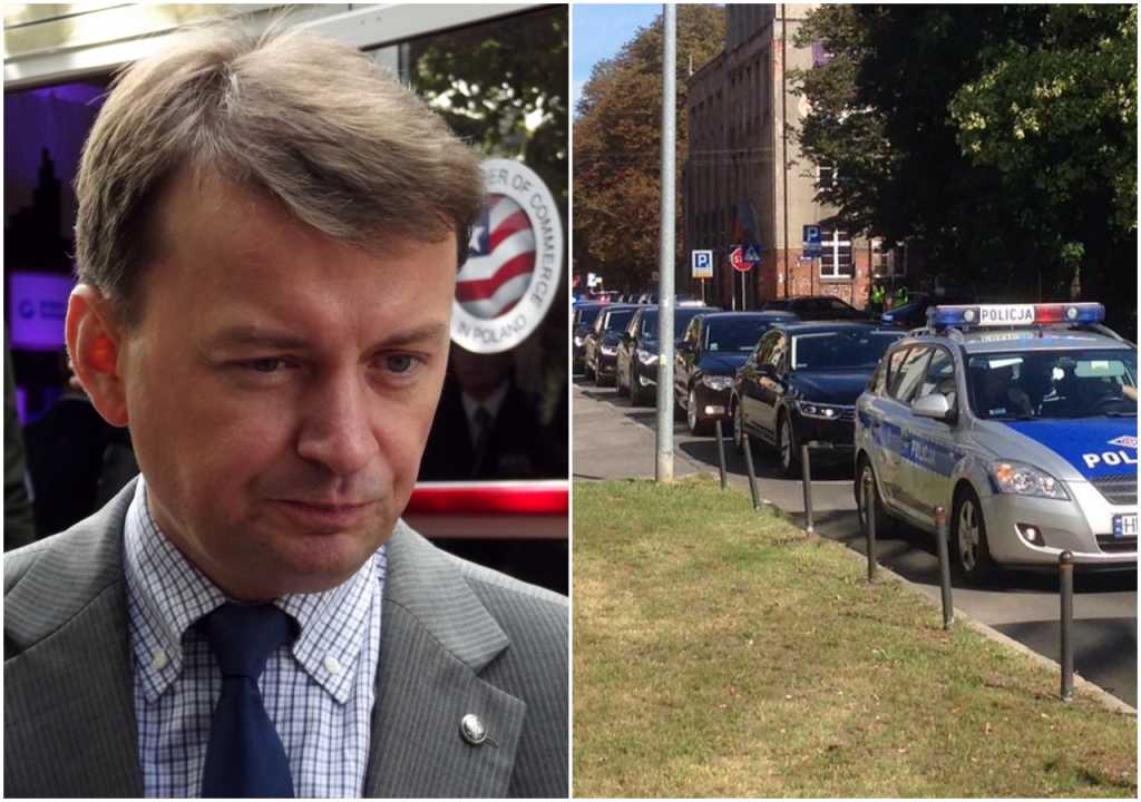 Szczecin zablokowany. Powód? Minister Błaszczak przyjechał dać wywiad