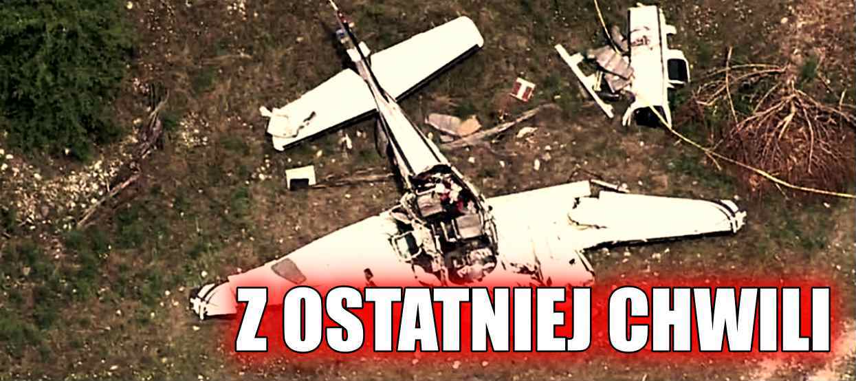 Poranna wiadomość wstrząsnęła całym stanem. Samolot Beechcraft BE58 rozbił się, nikt nie przeżył