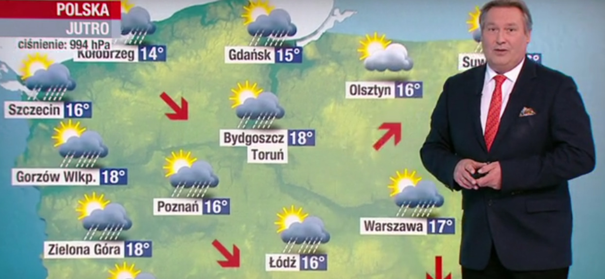 Pogodynek Polsatu był smutny na wizji. Jutro majówka, przekazał niekorzystną prognozę