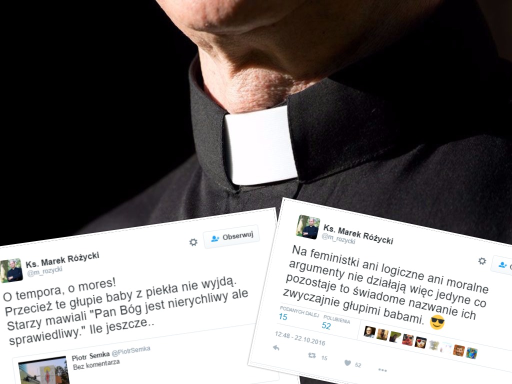 Ksiądz krytykował feministki. Usunięto mu konto na Facebooku "Te głupie baby z piekła nie wyjdą"