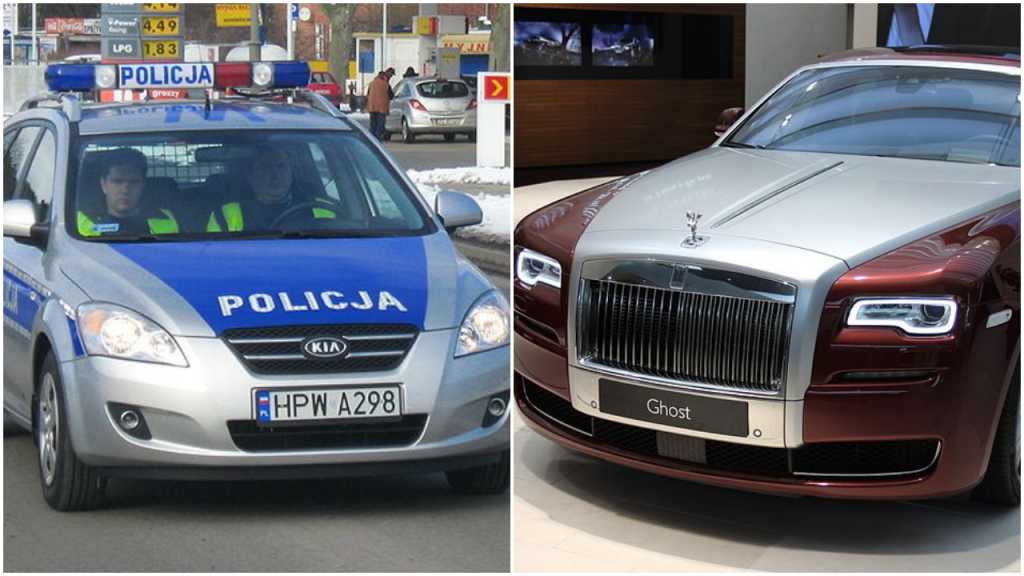 Szalony pościg przez trzy powiaty. Polska policja ścigała Rolls-Royca z Dubaju