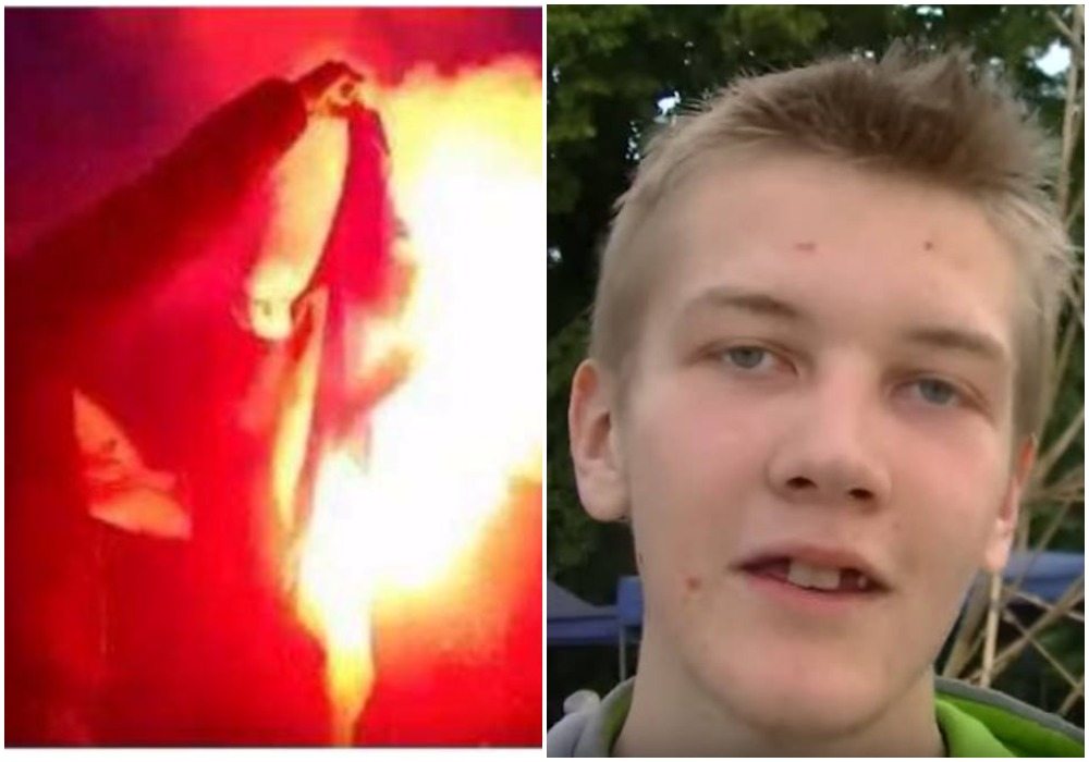 Narodowcy pobili i poniżyli chłopaka, który miał spalić flagę Ukrainy
