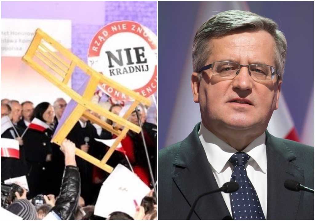 Jest wyrok ws. "zamachu krzesłem" na prezydenta Komorowskiego (video)