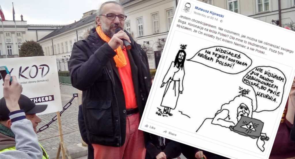 Kijowski ostro komentuje intronizację Chrystusa na króla Polski. Prawica oburzona