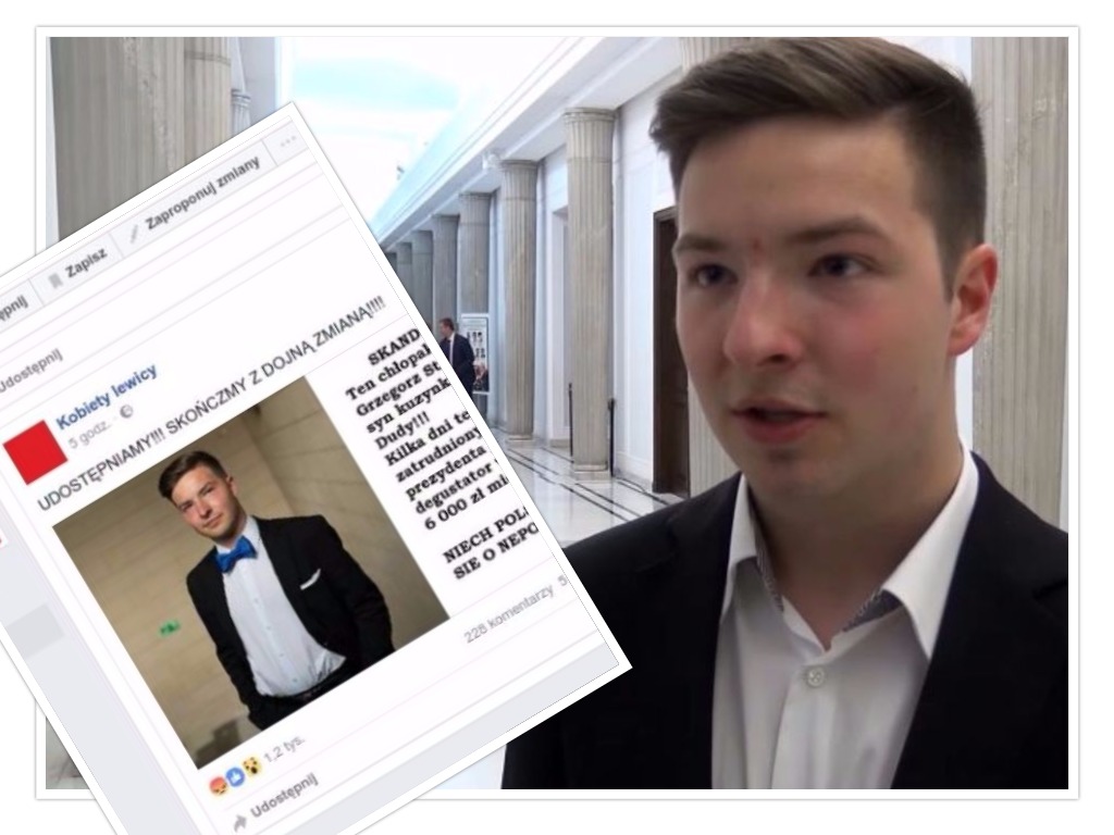 Strona "Kobiety Lewicy" prawie zniszczyła życie sympatykowi Korwina zmyśloną historią