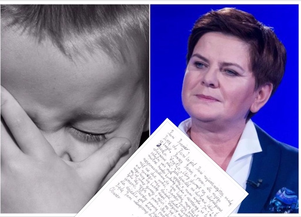 Przejmujący list 9-latka do premier Szydło