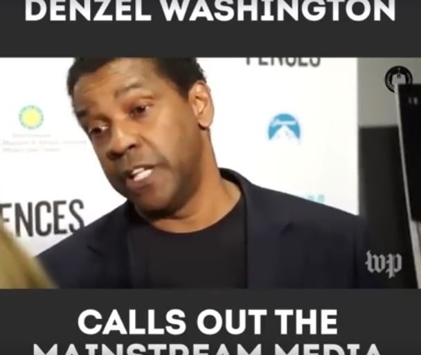 Denzel Washington absolutnie miażdży mainstreamowe media (video)