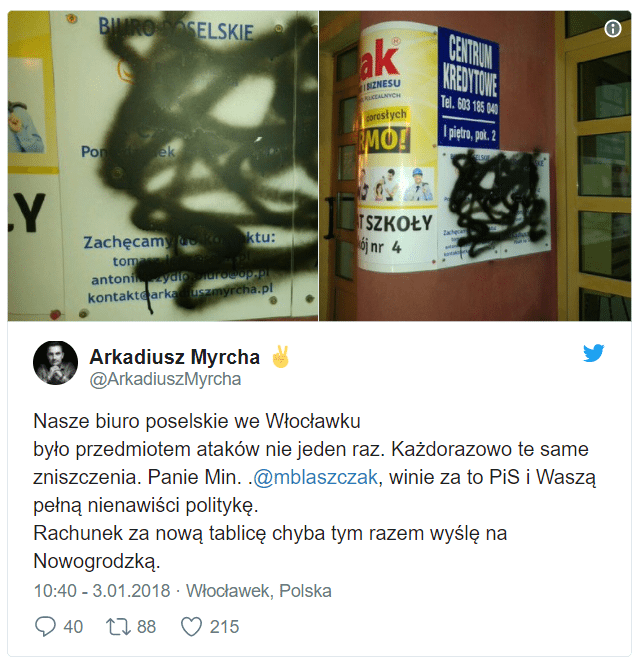 atak na siedzibę po
