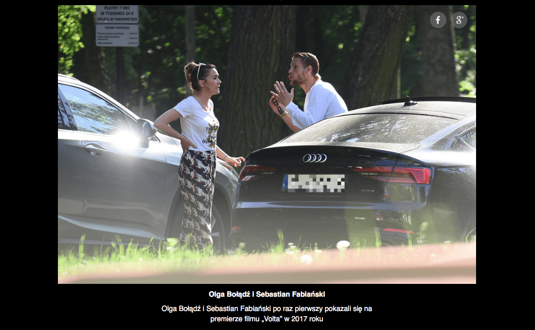 Olga Bołądź i Sebastian Fabijański