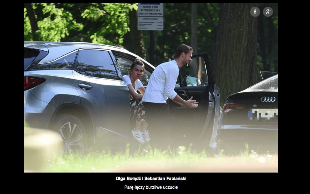 Olga Bołądź i Sebastian Fabijański