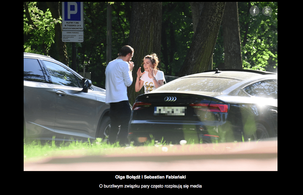 Olga Bołądź i Sebastian Fabijański