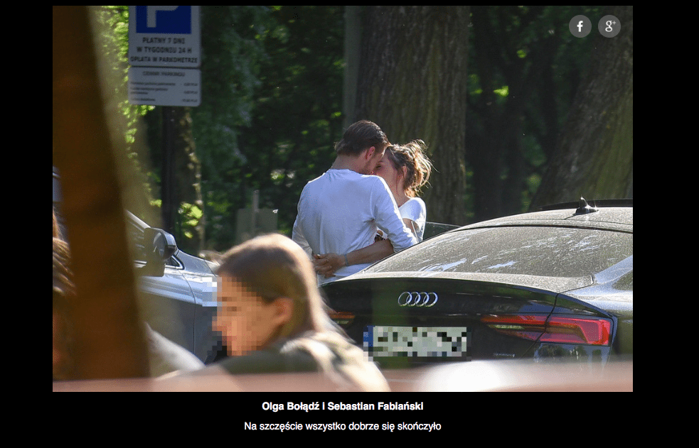 Olga Bołądź i Sebastian Fabijański