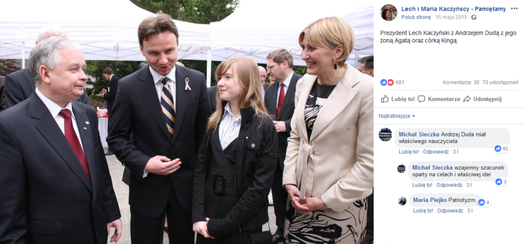 Lech Kaczyński, Andrzej Duda, Kinga Duda, Agata Duda