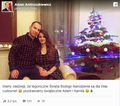 adam andruszkiewicz narzeczona