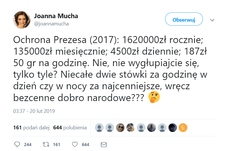 Jarosław Kaczyński Joanna Mucha